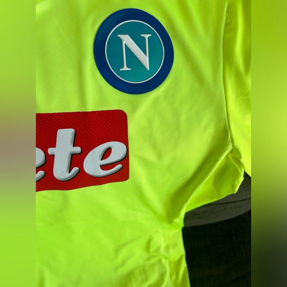 Kappa Authentic SSC Napoli 2016 Goalkeeper Italy Soccer Jersey Men’s Sz: XL - Picture 5 of 7